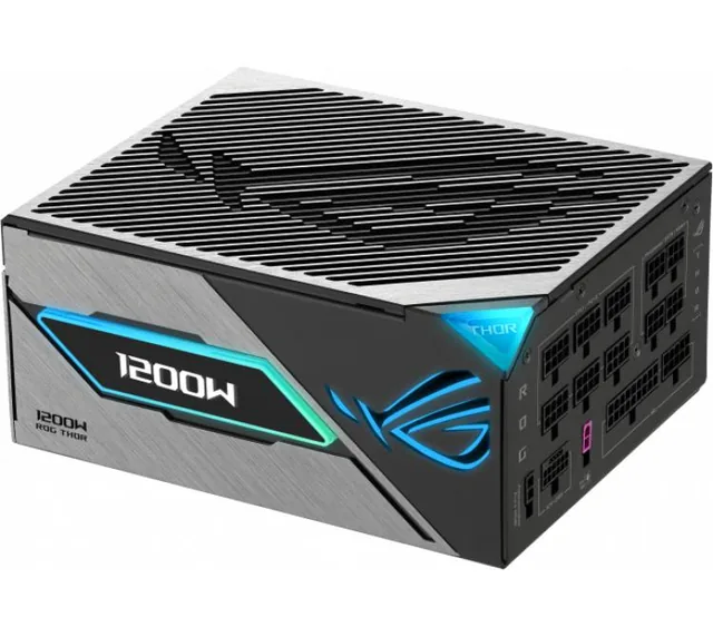 Fuente ASUS ROG Thor 3 1200W 80 Plus Platinum III 1200P3 Full Modular ATX 3.1 PCIe 5.1 con Cable ROG Equalizer
