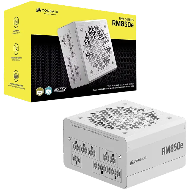 Fuente Corsair 850w Cybenetics Gold RM850e Full Modular PCIe 5.1 / ATX 3.1 Black