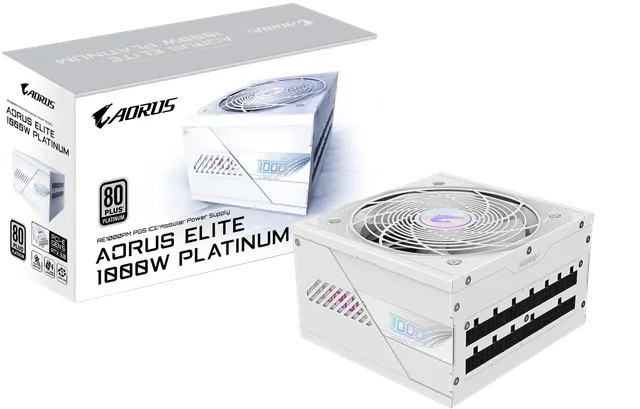 Fuente Gigabyte 1000w Aorus Elite PG5 ICE 80 Plus Platinum Modular