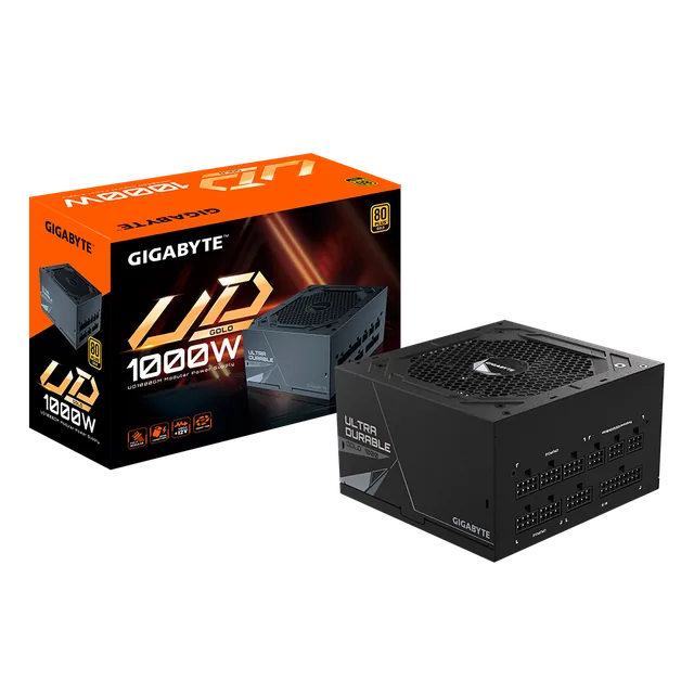 FUENTE GIGABYTE 1000W UD1000GM 80+ GOLD MODULAR BLACK