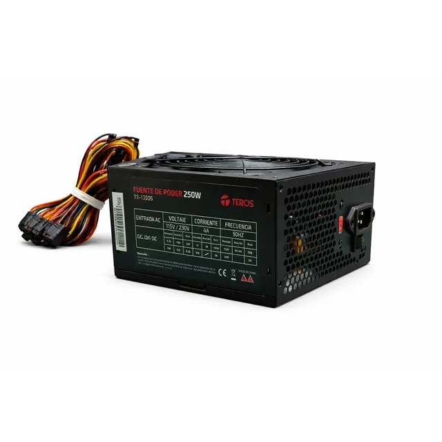 Fuente Teros Te-1330s 250w Atx 3.1 24 Pines Black
