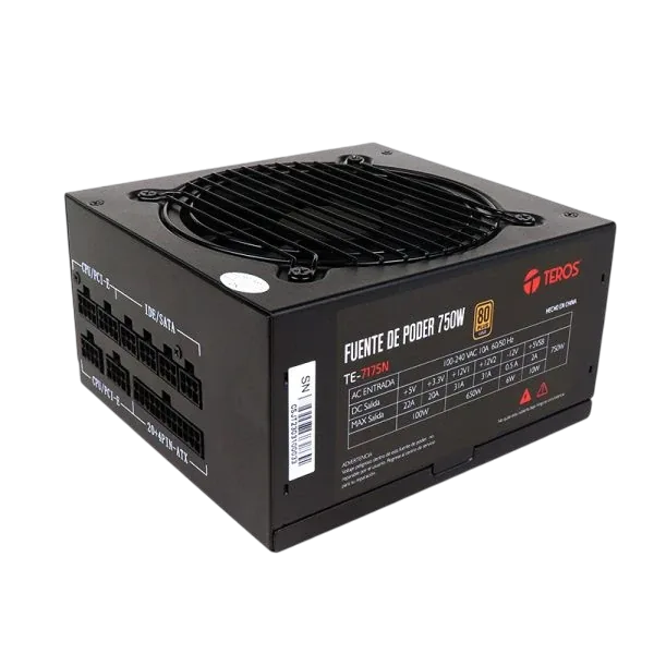 Fuente Teros Te-7175n 750w 80 Plus Gold Atx Full Modular