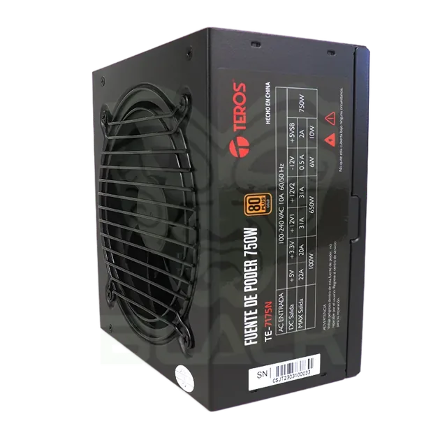 Fuente Teros Te-7175w 750w 80 Plus Gold Atx Full Modular