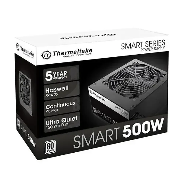 Fuente Thermaltake Smart 500w 80 Plus White
