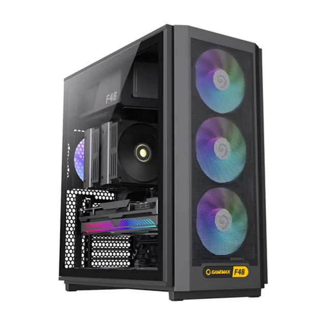 GAB GAMEMAX F46 BK 4*FAN ARGB ATX