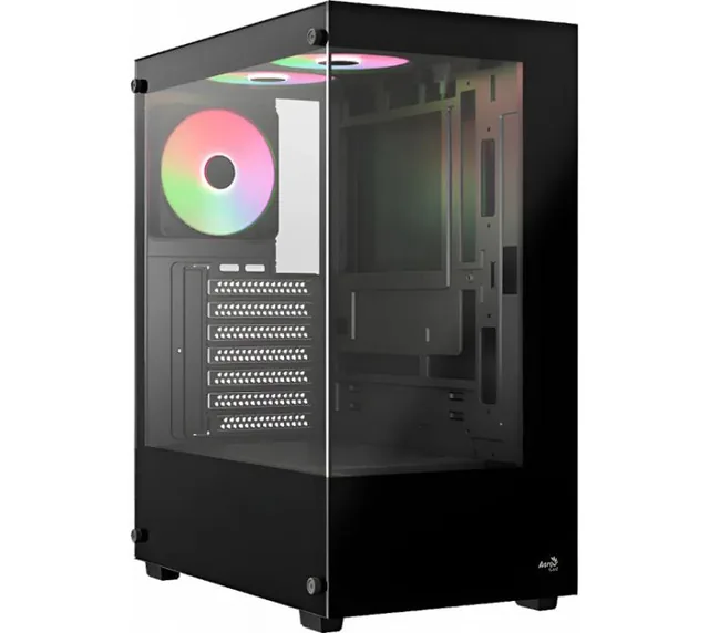 Gabinete Aerocool Pivot 1x120mm FRGB Fan Vidrio Templado
