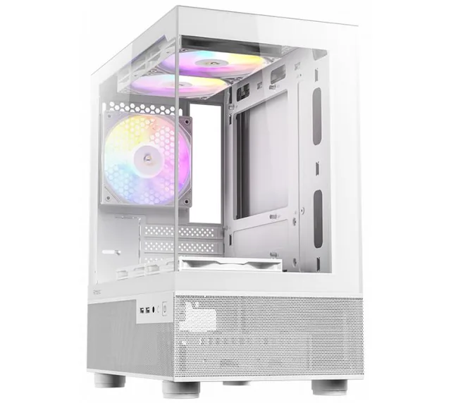 Gabinete Antec CX200M ELITE White RGB 5x120mm RGB Fans Vidrio Templado 270°