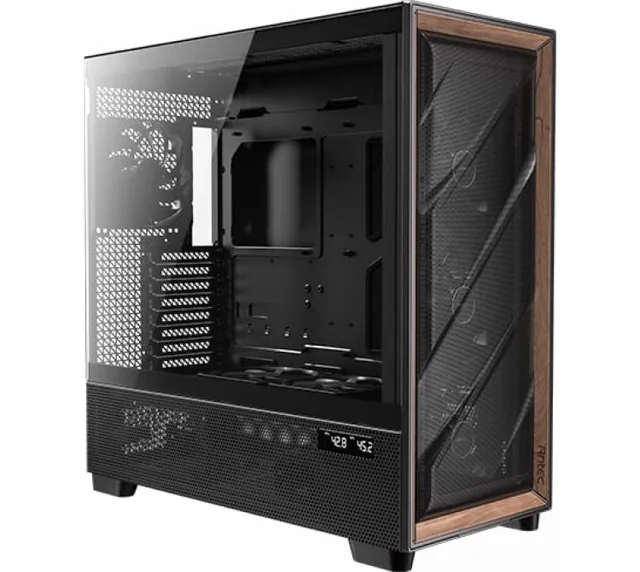 Gabinete Antec Flux Pro 4x140mm PWM Fans 2x120mm PWM Fans Mesh Vidrio Templado Wood