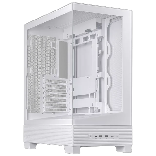 Gabinete ASUS A31 Mid Tower ATX BTF TG USB-C Base Inclinada 8º Blanco
