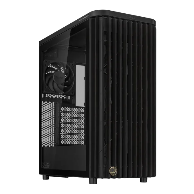 Gabinete ASUS ProArt PA401 Wood Edition Madera de Fresno Mid Tower ATX TG USB-C 3xFan Hub Negro