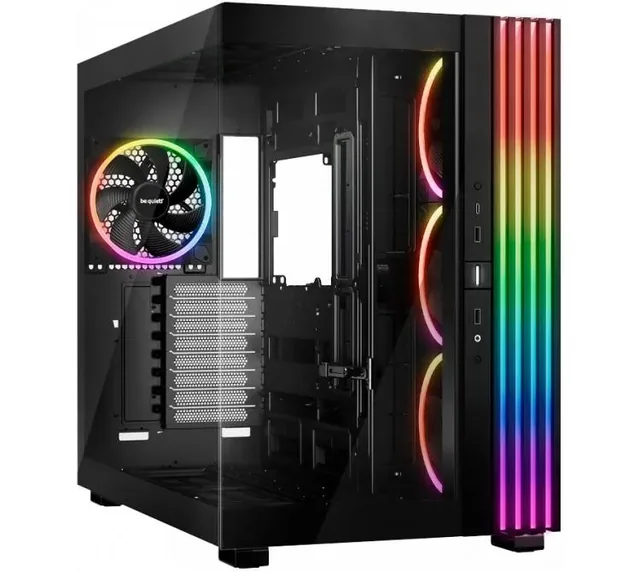 Gabinete Be Quiet! Light Base 900fx Black ARGB E-atx Vidrio Templado 4x140mm Light Wings ARGB Fans Usb-c 3.2 Gen2 Inc. Controladora