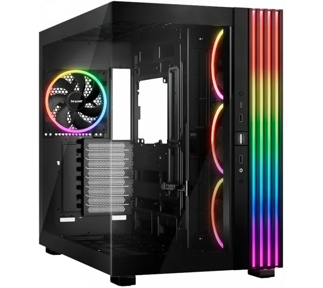 Gabinete Be Quiet! LIGHT BASE 900FX Black ARGB E-ATX Vidrio Templado 4x140mm Light Wings ARGB Fans USB-C 3.2 Gen2 Inc. Controladora