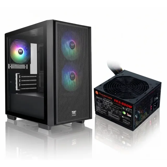 Gabinete c/fuente Thermaltake Versa H16 + TR2 500w
