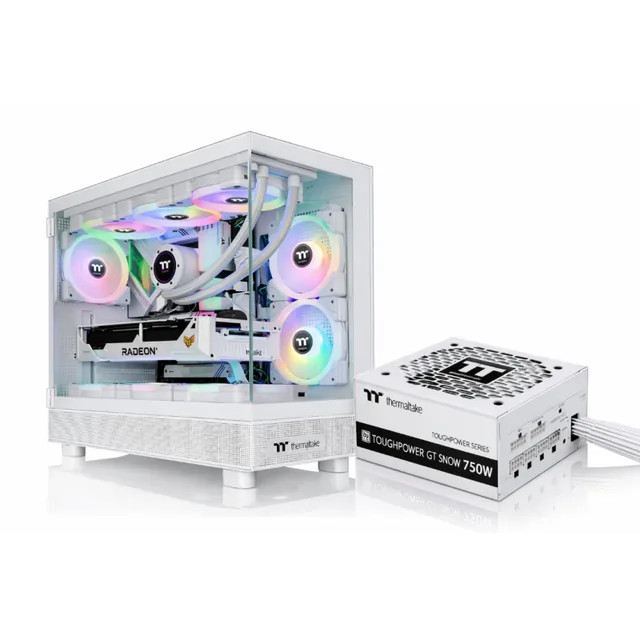 Gabinete c/fuente View 270 + 750w 80 Plus Gold (White Edition)