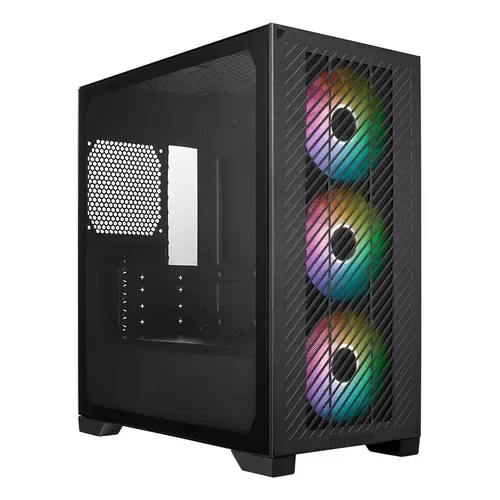 Gabinete Cooler Master Elite 301 Black 3 Fan ARGB