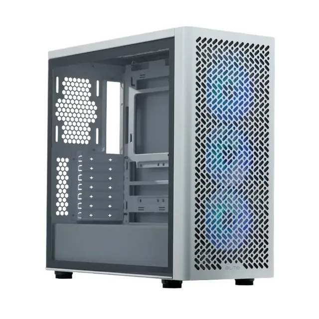 Gabinete Cooler Master Elite 502 White 3x120mm Argb Fans