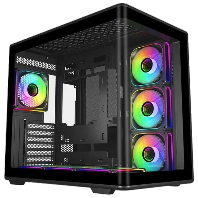 Gabinete Cooler Master Elite 600 Mid Tower ATX TG USB-C 7xFan ARGB Negro