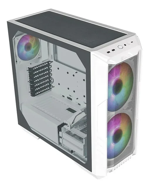 Gabinete Cooler Master Haf 500 White Vidrio Templado