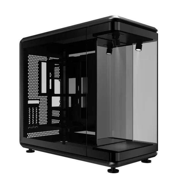 Gabinete Cooler Master Masterframe 360 Panorama Mid Tower Tempered Glass Black S/fuente