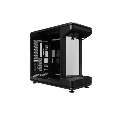 Gabinete Cooler Master Masterframe 360 Stage Mirror Mid Tower Tempered Glass Black S/fuente