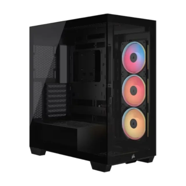 Gabinete Corsair 3500X LX-R RGB iCUE Mid-Tower TG Black