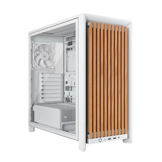 Gabinete Corsair 4000d Frame Wood Rs – Blanco/roble