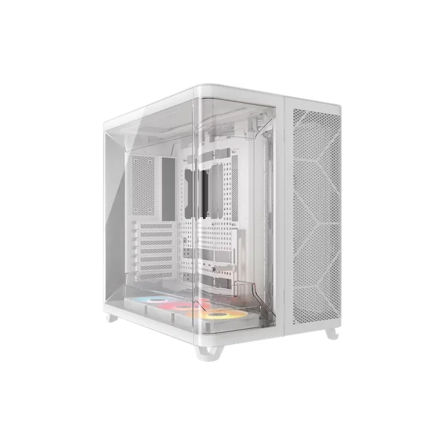 Gabinete Corsair Argb Air 5400 Rs-r Mid Tower Con Triple Cámara Blanco