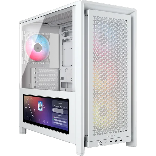Gabinete Corsair Frame 4000d Lcd Rs Performance Mid-tower Blanco