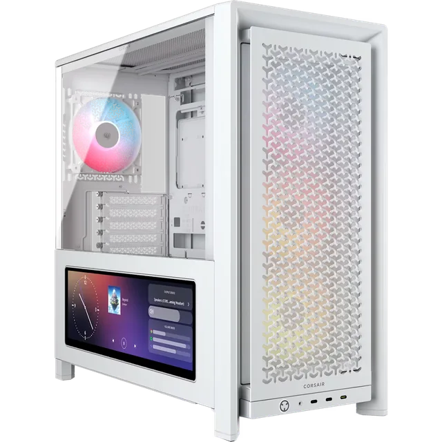 Gabinete Corsair Frame 4000d Lcd Rs Performance Mid-tower Blanco