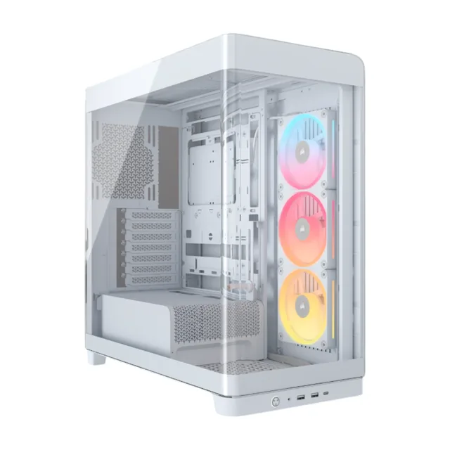 Gabinete Corsair FRAME 4500X LX-R RGB Mid-Tower TG White (2800)