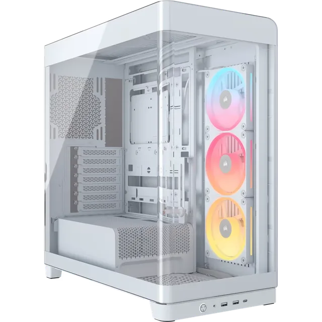 Gabinete Corsair FRAME 4500X LX-R RGB Mid-Tower TG White