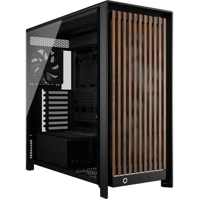 Gabinete Corsair Frame 5000d Wood Rs Performance Mid-tower Case Negro / Madera