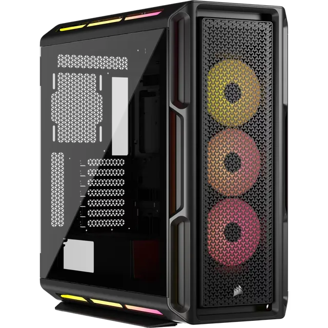 Gabinete Corsair iCUE LINK 5000T LX RGB Mid-Tower Fan x3 Black