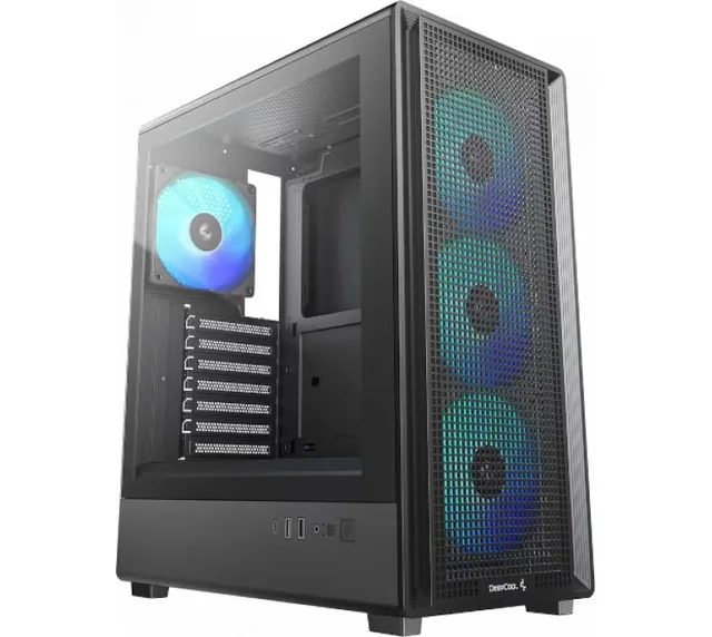 Gabinete Deepcool CC550 4F ARGB 4x120mm ARGB Fans Vidrio Templado