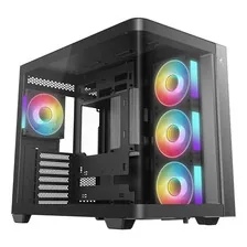 Gabinete Deepcool Cg530u 4 Fans Vidrio Curvo Argb Usb-c Negr Negro
