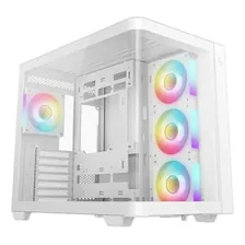 Gabinete Deepcool Cg530u-wh 4 Fans Vidrio Curvo Argb Usb-c Blanco