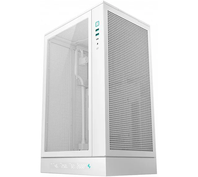 Gabinete DeepCool CH270 Digital White Vertical USB-C