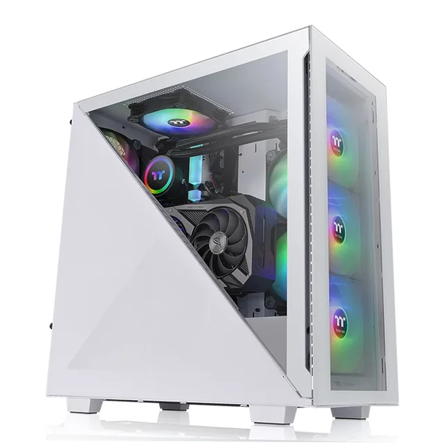 Gabinete Divider 300 Snow Tg Argb Thermaltake