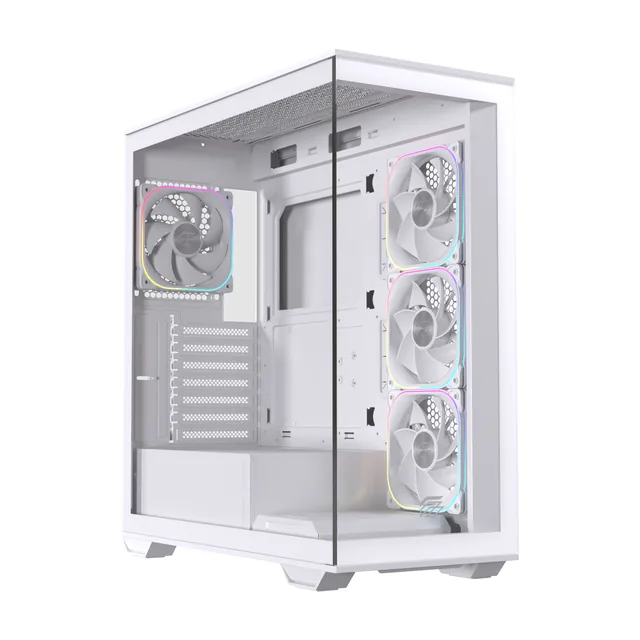 Gabinete Einarex Prisma S700 White RGB ATX