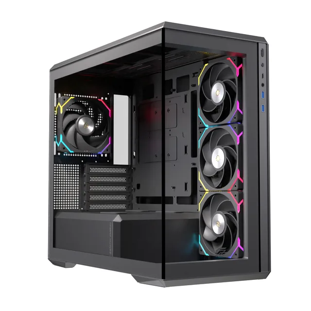 Gabinete Einarex Zenith ZM800 Black RGB mATX