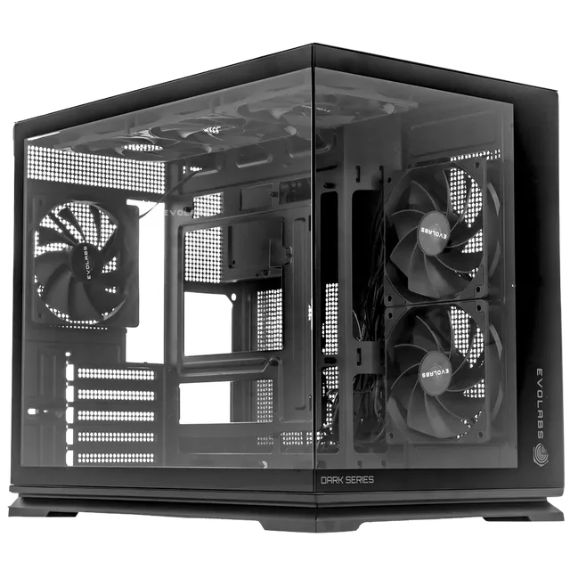 Gabinete Evolabs Luma Dark Evo-315mb Con 6 Ventiladores