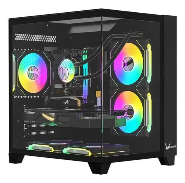 Gabinete Formula V Crystal Z9 Floe ARGB 7 Fan Black