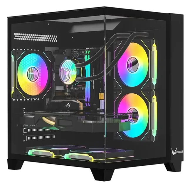 Gabinete Formula V Crystal Z9M FLOE 5F ARGB Black