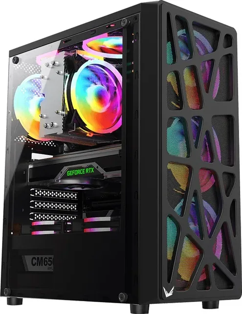 Gabinete Formula V Mana 4F FRGB Black