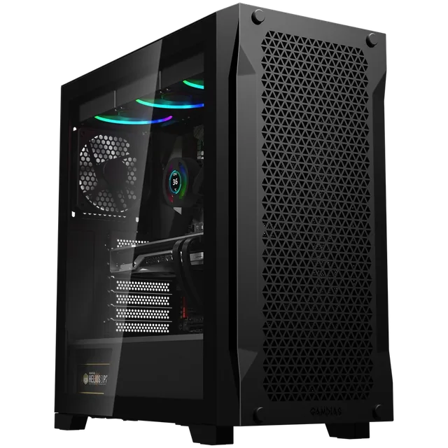 Gabinete GAMDIAS ATHENA P1 LITE Mid Tower ATX TG Mesh 1xFan