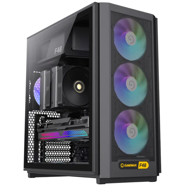 Gabinete Gamemax F46 TG Vidrio Templado White