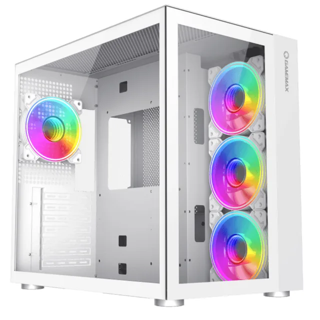 Gabinete Gamemax Infinity TG Vidrio Templado White