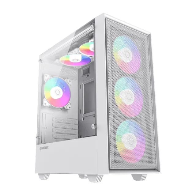 Gabinete Gamemax Storm TG ARGB Vidrio Templado White