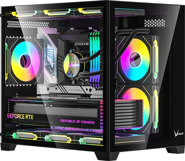 Gabinete Gamer Formula V Crystal Z5 Black (matx + 1 Fan Frgb)