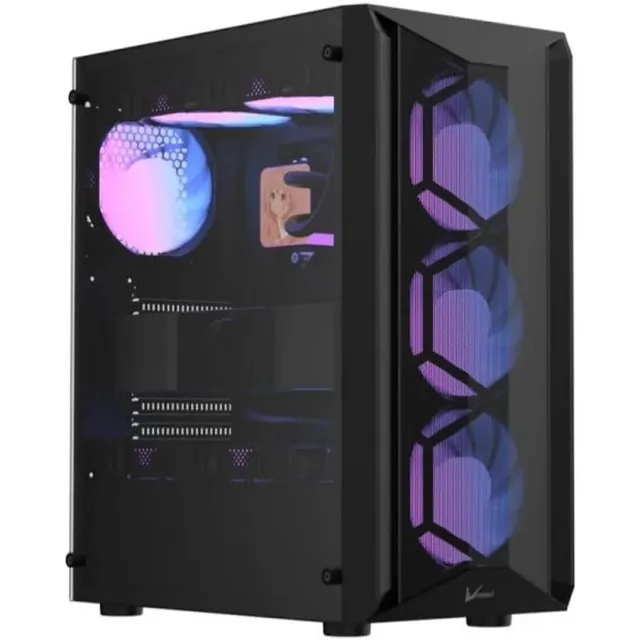 GABINETE GAMER FORMULA V LINE AIR POWER G1 PLUS BLACK